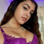 Malu Trevejo Purple Lingerie Onlyfans VideoTape Leaked