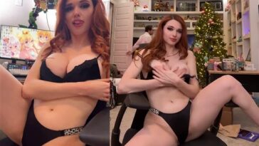 Amouranth Topless Nipple Tease in Public Video Leaked