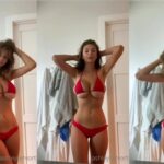 Ashley Tervort Nude Red Bikini Teasing Video Leaked