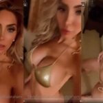 Farrah Abraham Topless Golden Bikini Video Leaked