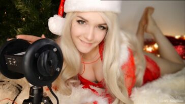 KittyKlaw ASMR Santa Girl Licking, Mouth Sounds, Triggers Patreon Video