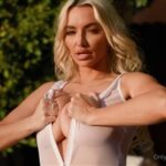 Lindsey Pelas Nude See Through Lingerie Tease Video