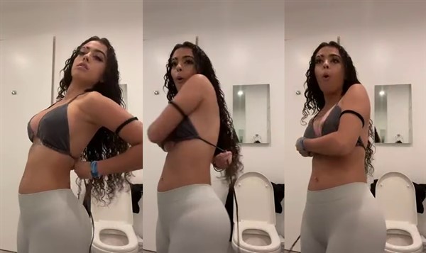 Malu Trevejo Nude Nipple Slip Video Leaked