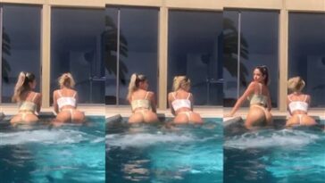 Carolina Samani Nude Ass Twerking in Pool Video Premium