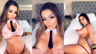 Juli Annee Horny Flight Attendant Tease Video Leaked