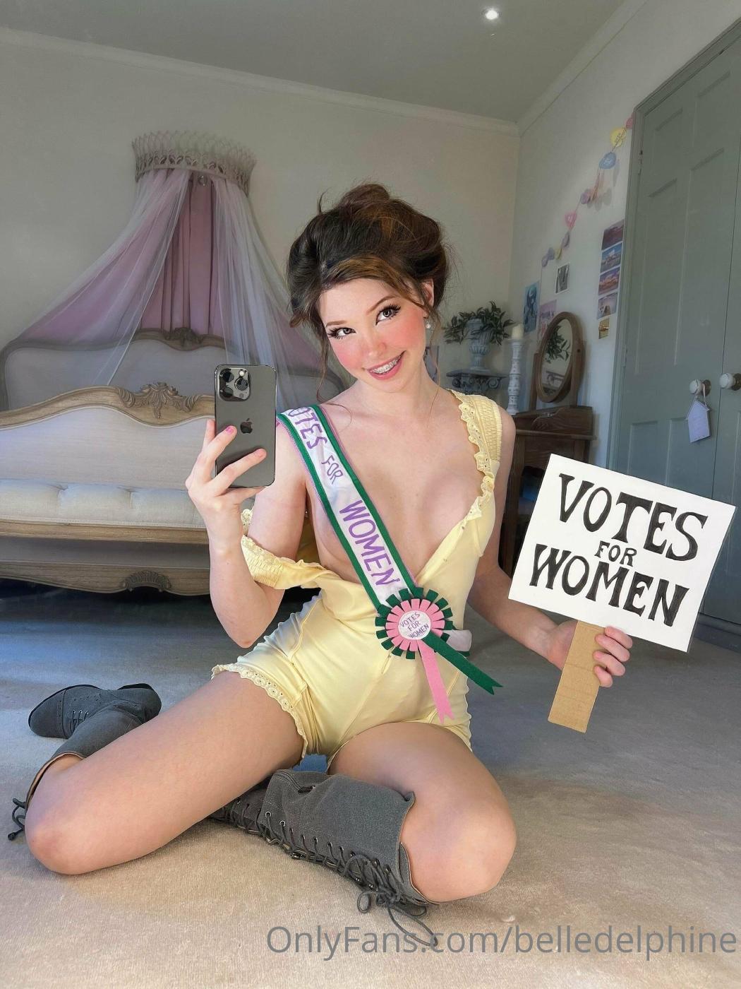 Belle Delphine Votes For Women Onlyfans Set Premium