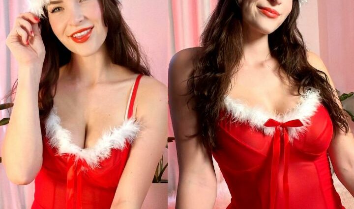 KittyPlays Christmas Lingerie Tease Fansly Set Leaked