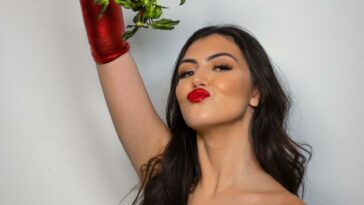 Mikaela Pascal Topless Mistletoe