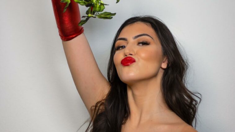 Mikaela Pascal Topless Mistletoe