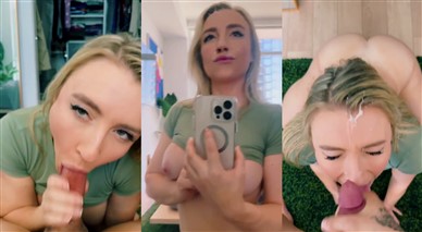 BlondeAdobo Blowjob Facial Video Premium