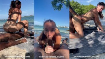 Ashley Aoky Blowjob and Riding at Beach Onlyfans Video Leaked