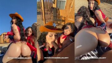 Auhneesh Nicole Teen Cowgirls Riding Cock Threesome Video Leaked