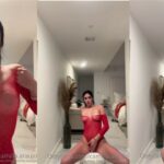 Camilla Araujo Tease in Red Bodysuit Video Leaked