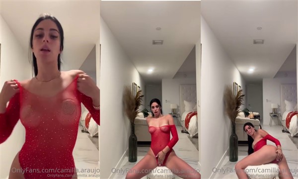 Camilla Araujo Tease in Red Bodysuit Video Leaked