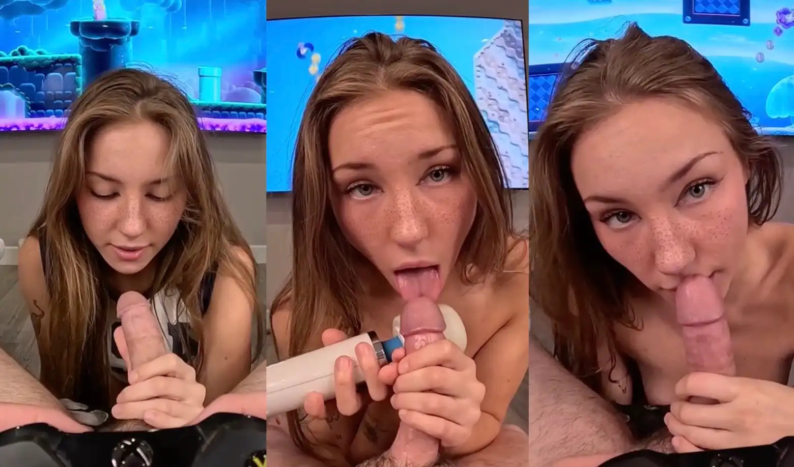 Anya Matusevich Gives Blowjob, Rides Dick And Then Takes Cum In Mouth